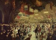 William Notman Skating Carnival, Victoria Rink. This event was staged in honour of Prince Arthur oil painting reproduction